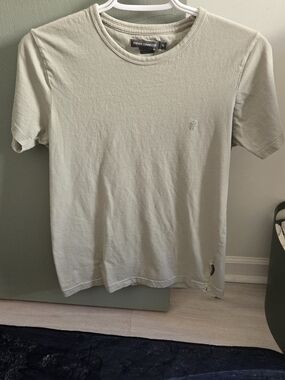 French Connection Short Sleeve Crew Neck Tee in Sage